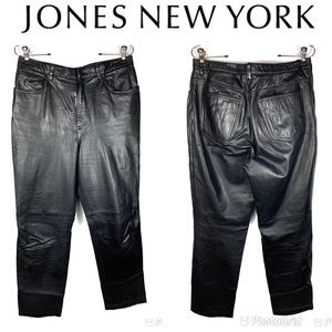 JONES NEW YORK Leather Pants Sz 10